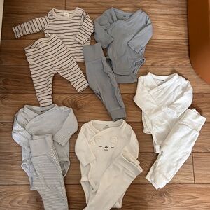 28 piece- Cozy Baby Onesie and Pant Collection